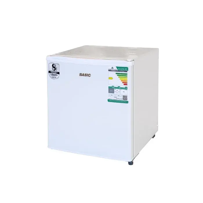 ثلاجة باب واحد بيسك 2 قدم - أبيض BRS-50LKS W