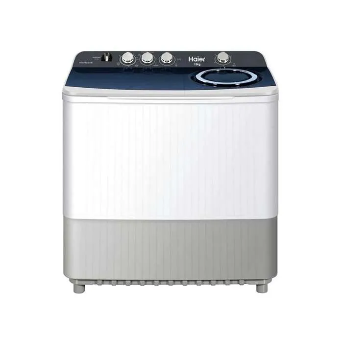 غسالة هاير حوضين - 15 كيلو - أبيض HTW150-S186
