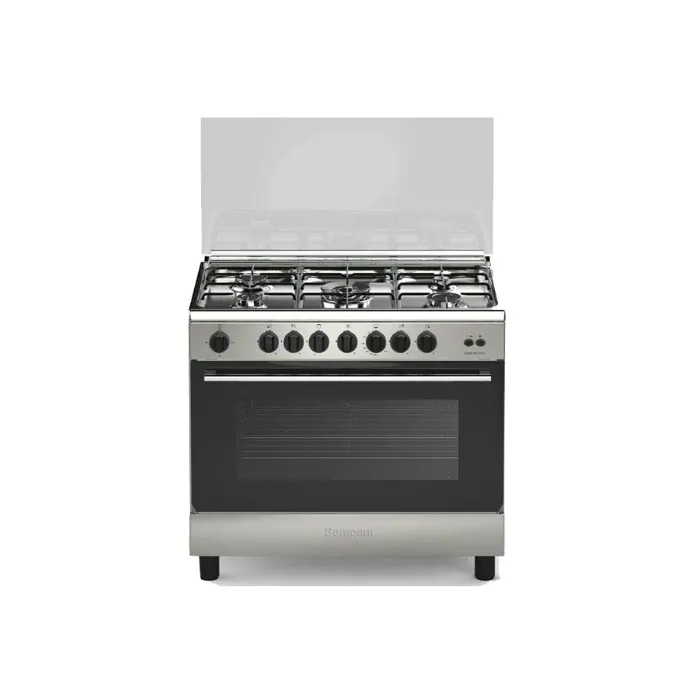 فرن بومباني غاز 5 شعلات - 60*90 - ستيل Essential90gg5tcix